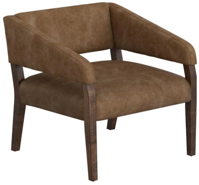 International Furniture Direct Murcia Cognac/Lacquer Brown Accent Chair-0