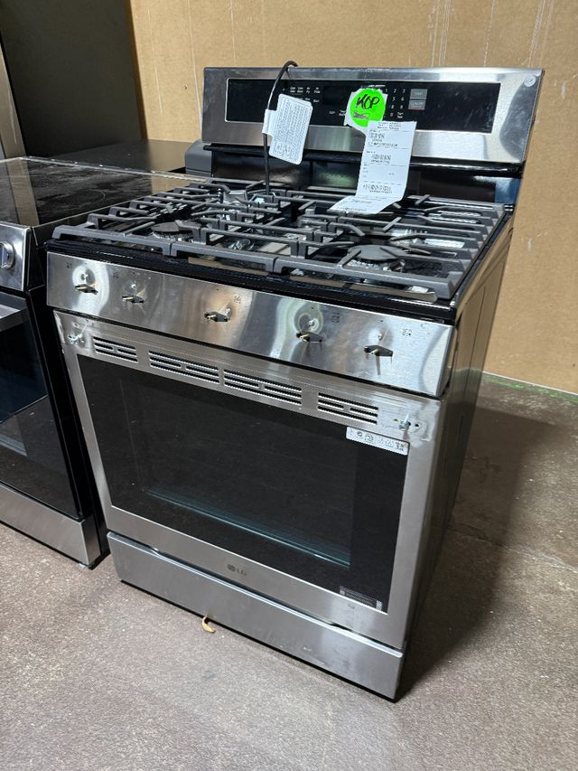 LG 30" PrintProof® Stainless Steel ProBake Convection® Smart Freestanding Gas Range-0