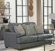 Jackson Furniture Marco Gunmetal Leather Loveseat-4