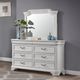 New Classic® Home Furnishings Lyndhurst Vintage White Dresser and Mirror-1