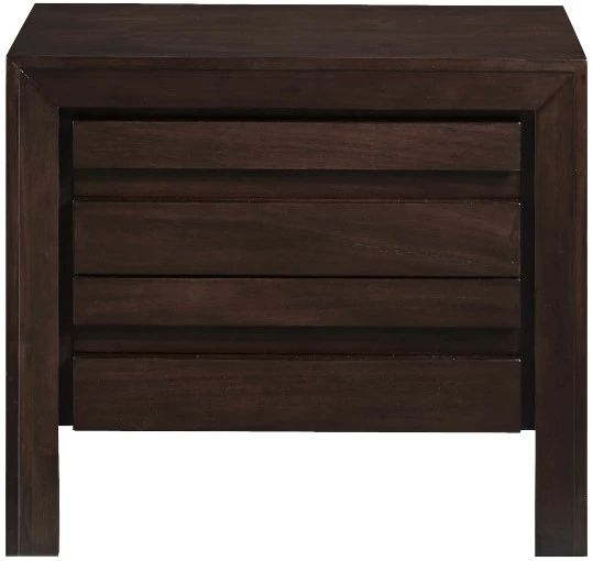 Modus Furniture Element Chocolate Brown Nightstand with Charging Station-2