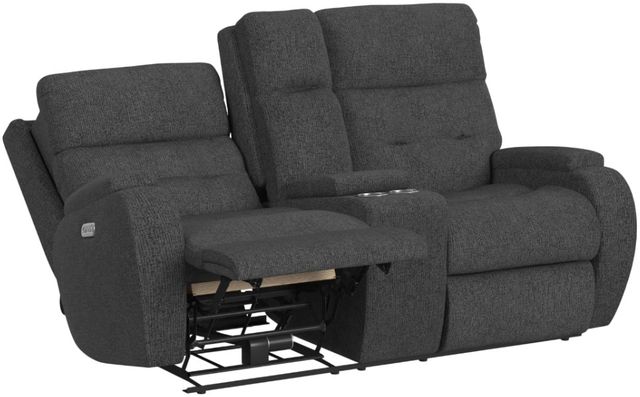 Flexsteel® Customizable Strait Power Reclining Loveseat with Console and Power Headrests-1