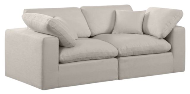 Meridian Furniture Comfy 2-Piece Beige Modular Sofa-0