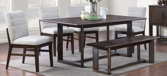 American Wholesale Furniture Portofino 5-Piece Brown/Gray Dining Table Set-1