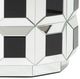 Michael Amini® Montreal™ Mirrored End Table with Black/Mirrored Base-2