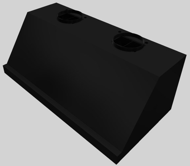 Vent-A-Hood® 48" Wall Mounted Range Hood-Black-2