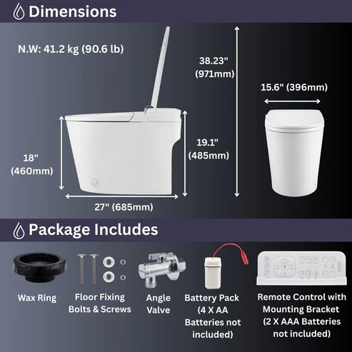 Forno Acqua Premium A White Luxurious Super Smart Toilet-2