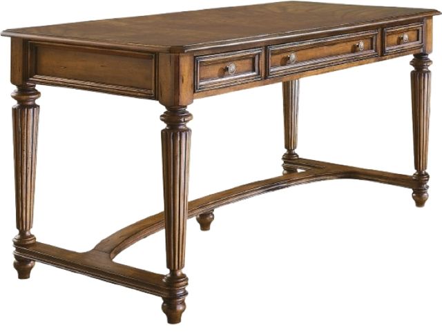 Hooker® Furniture Brookhaven Distressed Medium Clear Cherry Leg Desk-0