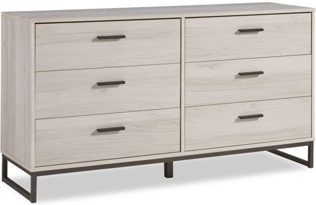 Signature Design by Ashley® Socalle 5-Piece Natural Queen Platform Bed Set-2