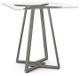 Amisco Customizable Dirk Clear Glass Square Counter Height Table-0