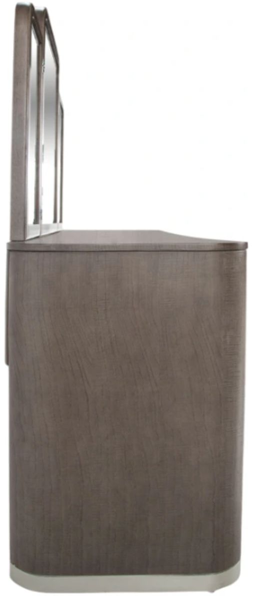 Michael Amini® Roxbury Park Brown/Slate Vanity Desk with Mirror-2