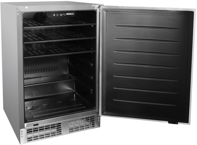 Lynx® Sedona 24" 5 Cu. Ft. Stainless Steel Built-In or Freestanding Outdoor Under the Counter Refrigerator-2