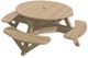 C R Plastics Beige Picnic Table-0