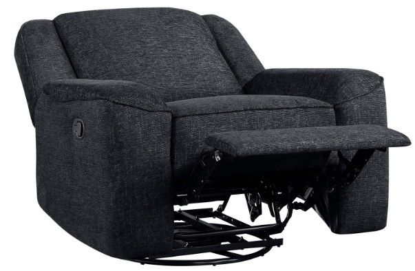 Homelegance® Monterey Ebony Swivel Reclining Chair-3