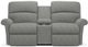 La-Z-Boy® Robin Charcoal Reclining Loveseat with Console-1