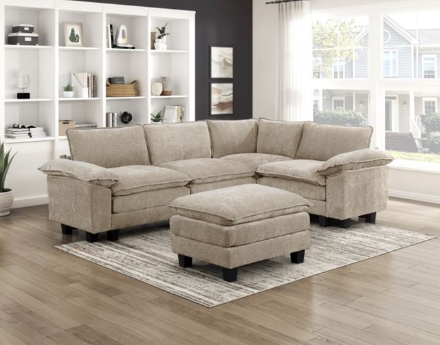 Homelegance® Dublin 5-Piece Taupe Modular Sectional -1