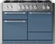 AGA™ Mercury 48" Stainless Steel Pro Style Dual Fuel Range with Stone Blue Door-0