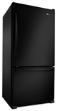 Amana® 33" 22.1 Cu. Ft. Black Bottom Freezer Refrigerator with EasyFreezer™ Pull-Out Drawer-3