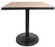 CabanaCoast® Customizable Kensington Wooden 42" Outdoor Square Pedestal Balcony Table-0