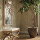 TOV Furniture Kappa Cream/Natural Seagrass Accent Stool-1