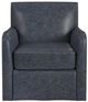 Flexsteel® Customizable Beckett Leather Swivel Chair-2