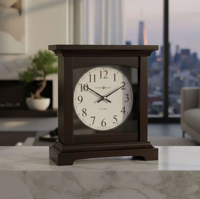 Howard Miller® Urban Mantel II Black Coffee Mantel Clock-1
