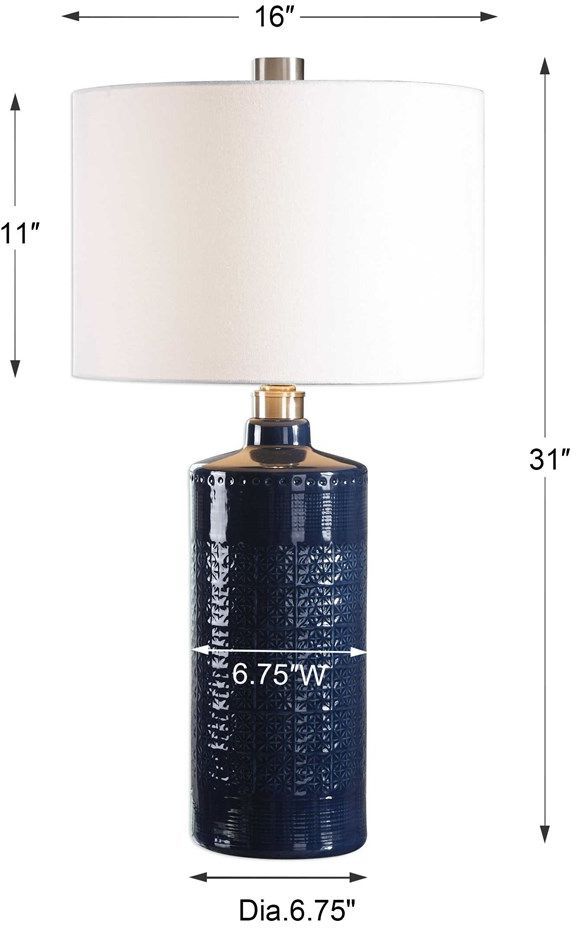 Uttermost® Thalia Royal Blue Table Lamp-2