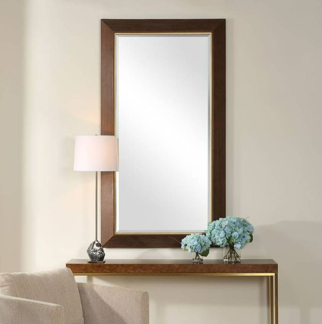 Uttermost® Matheson Gold/Walnut Accent Mirror-1
