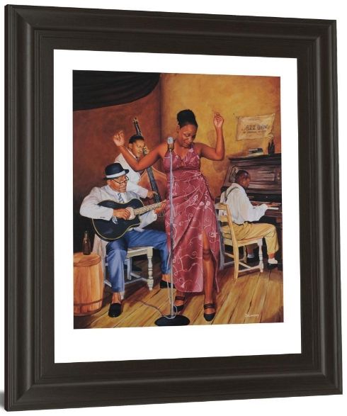 Classy Living Jazz Vocals Wall Art-3