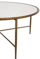 Furniture Classics Evelyn White Coffee Table with Gold Base-4