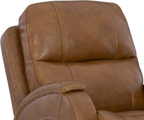 HomeStretch Phantom Saddle Brown Manual Swivel Glider Recliner-2
