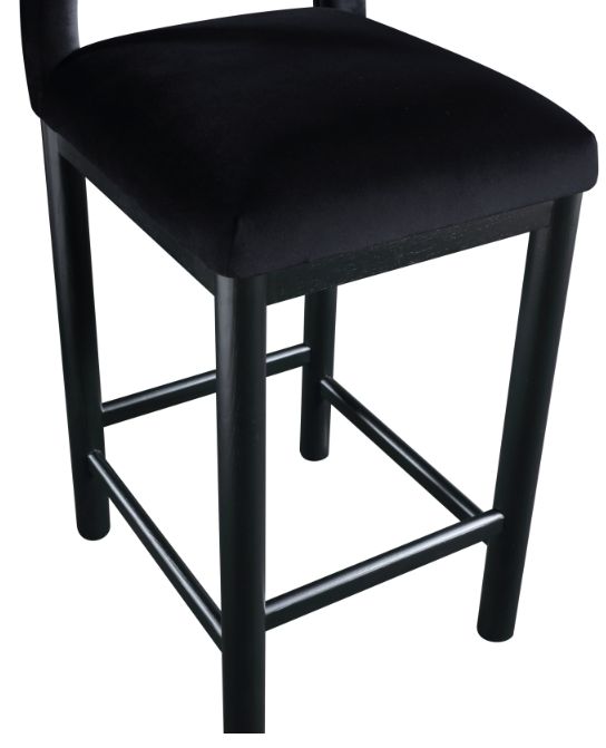 Meridian Furniture Conrad Black Upholstered Counter Stool-4