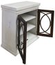 Cottage Creek Furniture Bahari Distressed White/Slate Console with Metal Hardware-2