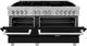 ZLINE 60" Satin Stainless Steel Pro Style Dual Fuel Range with Black Matte Door-3
