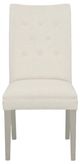 Fairfield® Customizable Entree Dining Concave Tall Back Dining Side Chair with Sheer Dove Legs and Buttons Back-2