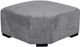 Porter International Designs Clayton Aluminum Gray Ottoman-3