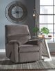 Signature Design by Ashley® Nerviano Gray Zero Wall Manual Recliner-4