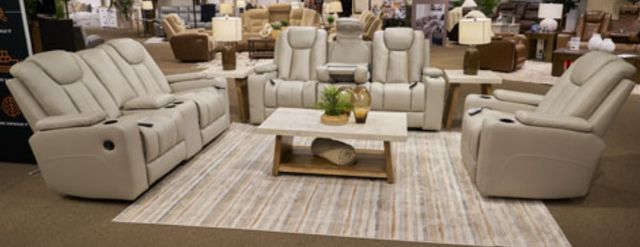 Signature Design by Ashley® Elevate Edges Coin Manual Glider Recliner -1