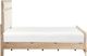 Mazin Furniture Wilshire Natural Oak Upholstered Eastern King Panel Bed-4