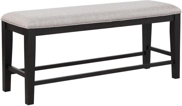 Steve Silver Co. Halle Ebony/Oatmeal Counter Dining Bench-0