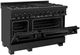ZLINE 48" Black Stainless Steel Pro Style Dual Fuel Range-3