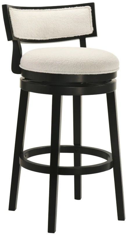 Armen Living Noely Black/White Barstool-0