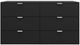 HH2 Home Delmar Black Drawer Dresser-1