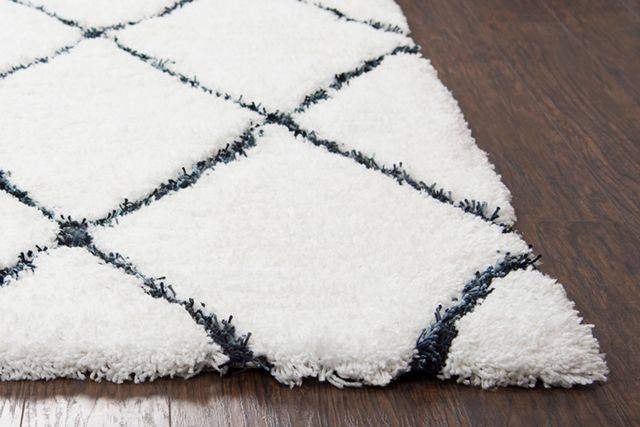 Rizzy Home Connex White/Black 9' x 12' Rug-1
