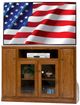 American Heartland Manufacturing Oak 55" Tall TV Stand-1