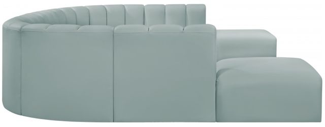 Meridian Furniture Arc 10-Piece Mint Green Vegan Leather Sectional-2