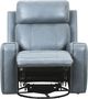 Primo™ International Heritage Cavron Leather-Match Blue Power Recliner-4