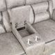 Coaster® Greer Taupe Reclining Upholstered Tufted Back Glider Loveseat-2