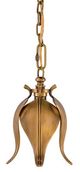 Currey & Company Iota Vintage Brass Pendant-0