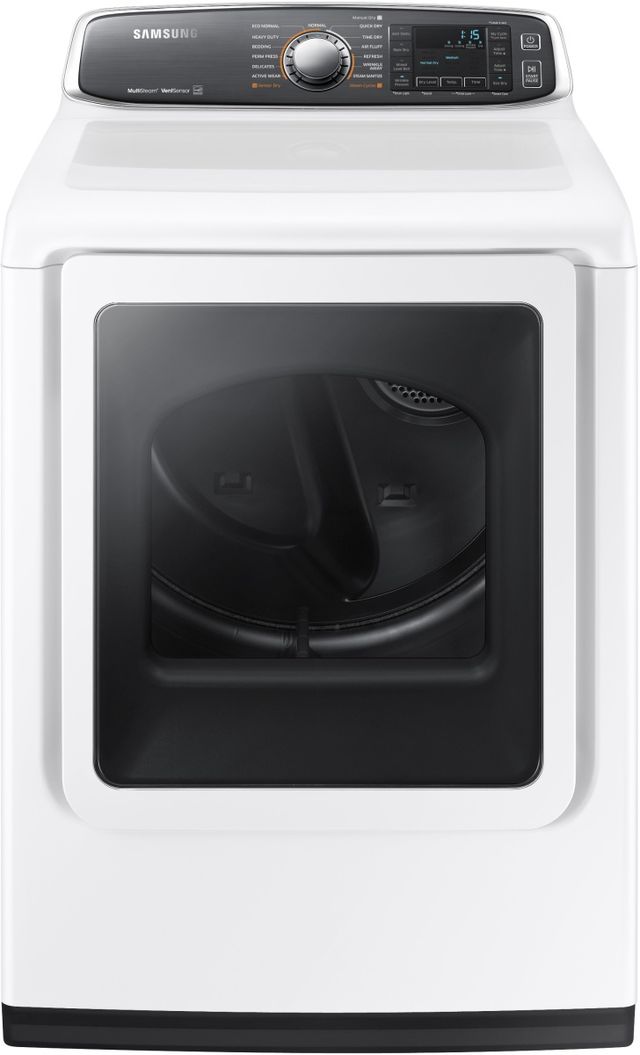 Samsung 7.4 Cu. Ft. White Front Load Gas Dryer-0